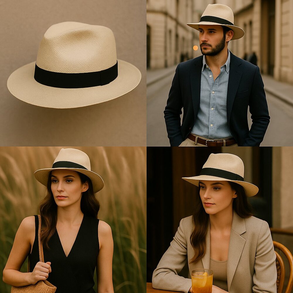 🌿 Genuine Montecristi Panama Hat – Hecho a Mano